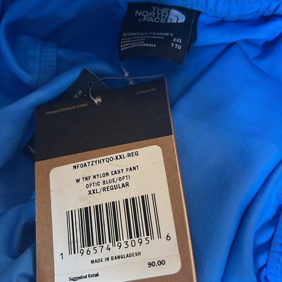 THE NORTH FACE TNF Lightweight Nylon Easy Pants In Optic Blue Plus Size XXL - Picture 7 of 8